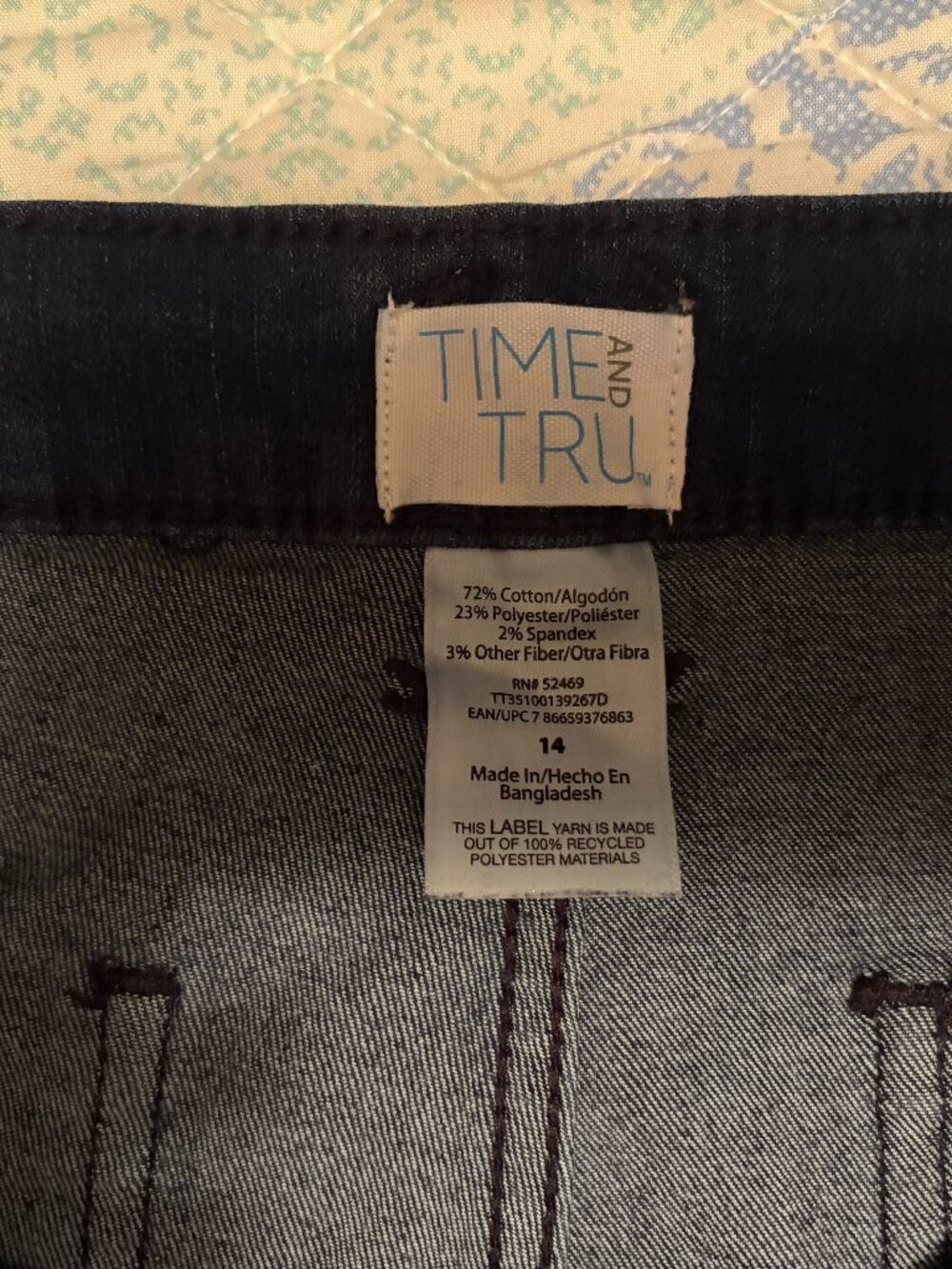 TIME AND TRU FLARED BLUE JEANS SIZE 14 - Picture 2 of 10